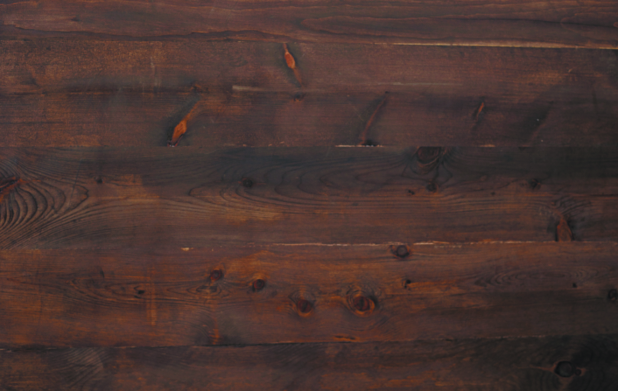 Overhead View of Dark Stained Wood Panels for Backgrounds