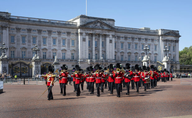 Changing of the guard at Buckingham Palace