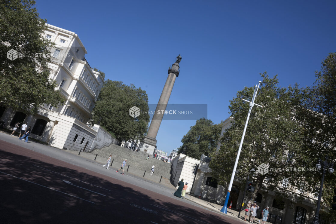 Duke of York monument in London, England, view from across the street