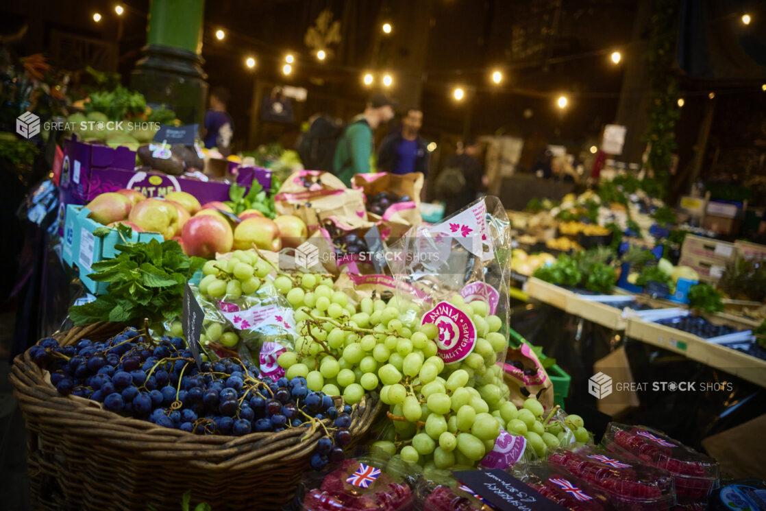 Fresh Whole Fruit at Market Stand