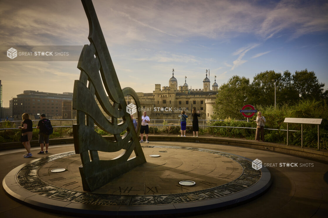 Sundial at the Tower Hill, London, England, UK