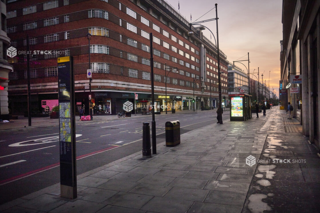 View of a street in London, England