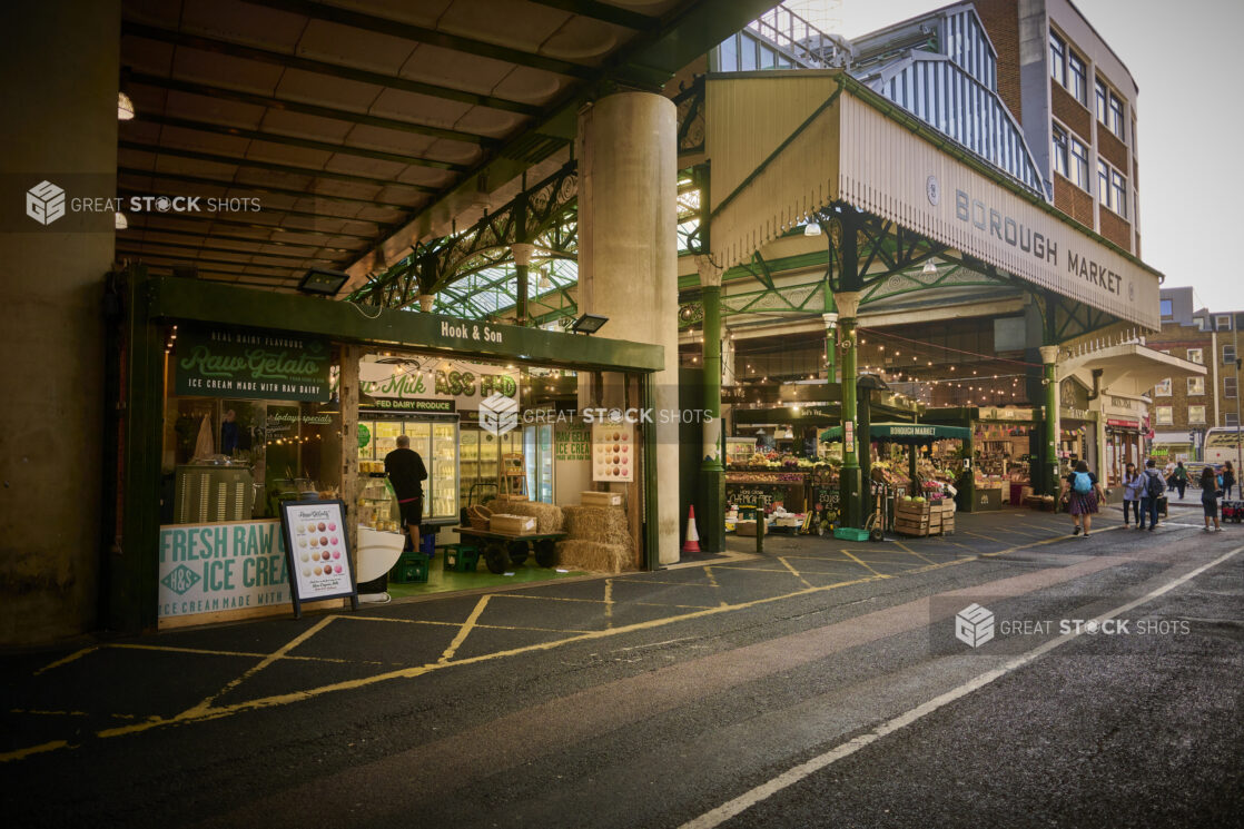 Outside Borough Market, London, England