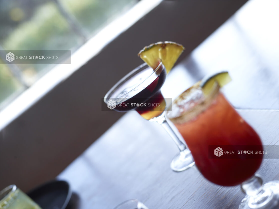 Assorted Cocktails on a Restaurant Table – Variation 4