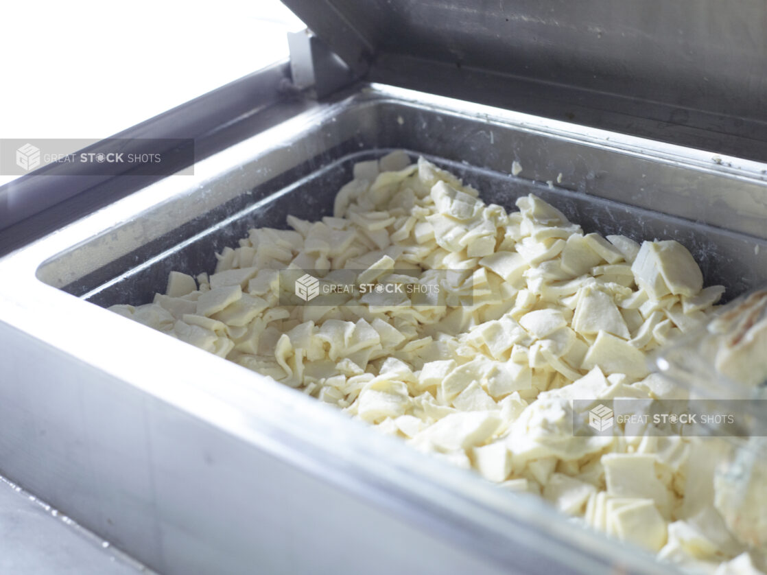 Pizza Preparation Counter Fridge with Sliced Cheese Toppings