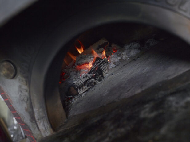 Wood-burning Pizza Oven - Stefano Ferrara - Close Up of Fire - variation