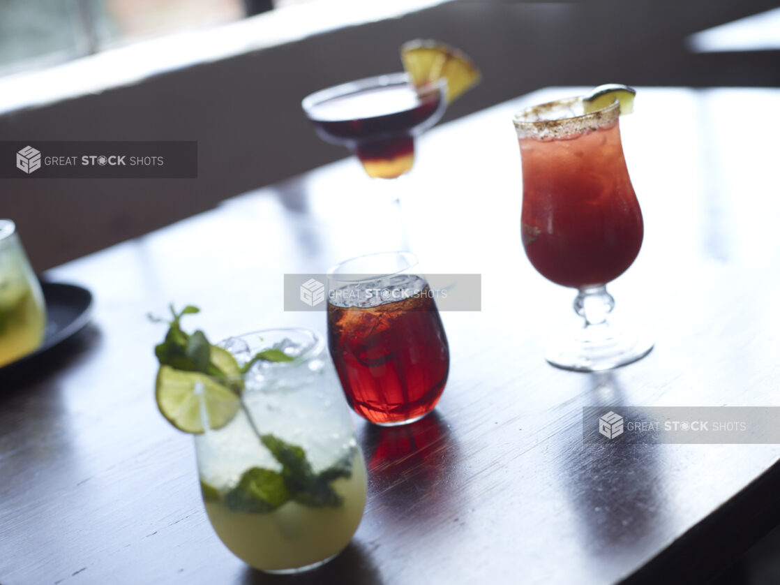 Assorted Cocktails on Restaurant Table Setting - variation