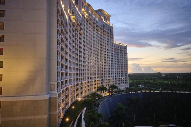 Evening Skyline View From the Balcony of a Resort Hotel in Nassau, Bahamas - Variation