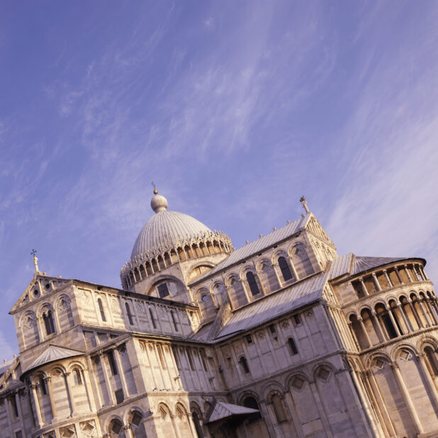 South East View of Il Duomo di Pisa Cathedral in Pisa, Italy