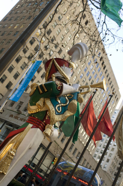 Christmas Figurine of a Giant Toy Solder Playing a Trumpet at Rockefeller Center in Manhattan, New York City - Variation