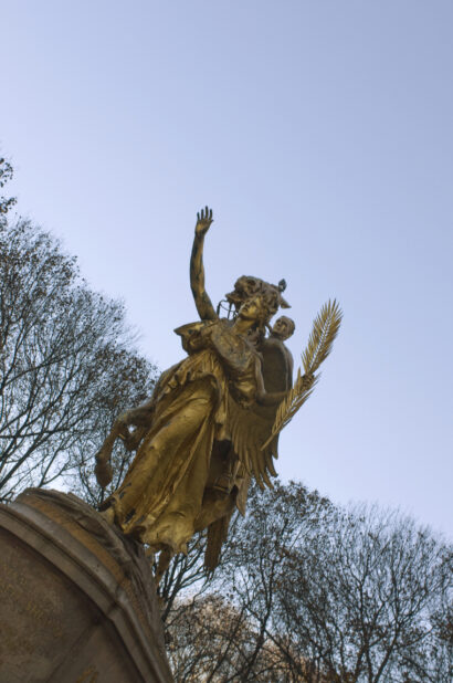Close Up of the Goddess Nike From the Sherman Memorial Monument in the Grand Army Plaza, Central Park, New York City