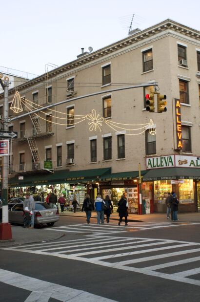 People Walking at a Crosswalk in Little Italy, Manhattan, New York City