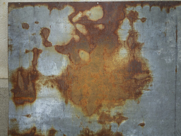 Rust-Covered Metal Surface for Use on Backgrounds