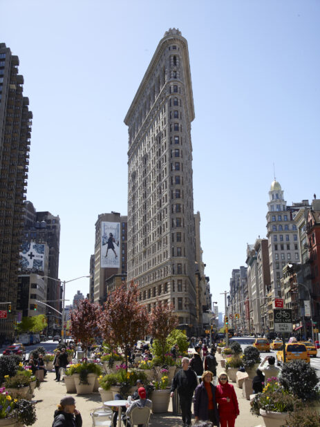 View From Madison Square to the Flatiron Building in Manhattan, New York City