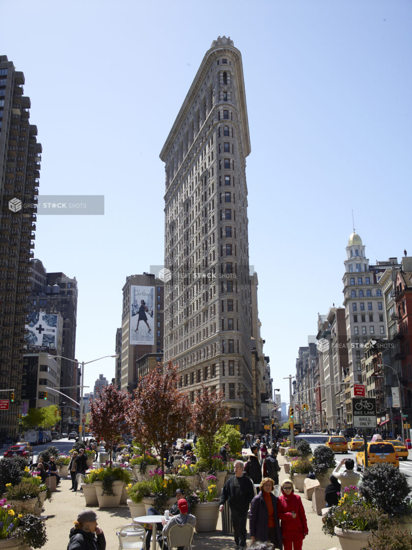 View From Madison Square to the Flatiron Building in Manhattan, New York City