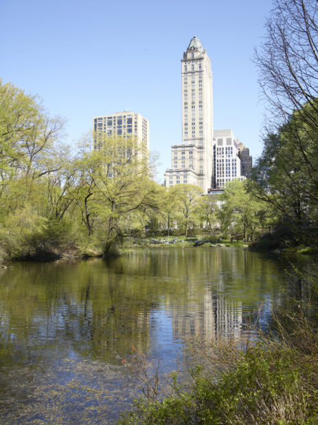 View Across a Pond in Central Park Towards the Sherry-Netherland Hotel and other Office Towers in Manhattan, New York City – Variation 2