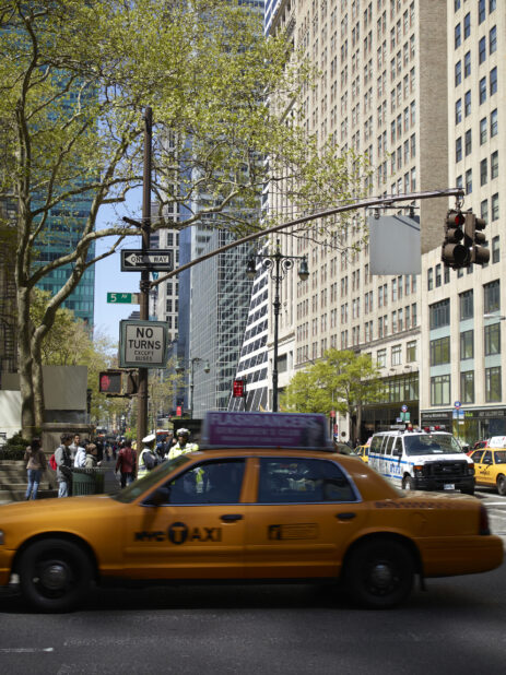View of a Busy Street Corner on Fifth Avenue in Manhattan, New York City - Variation