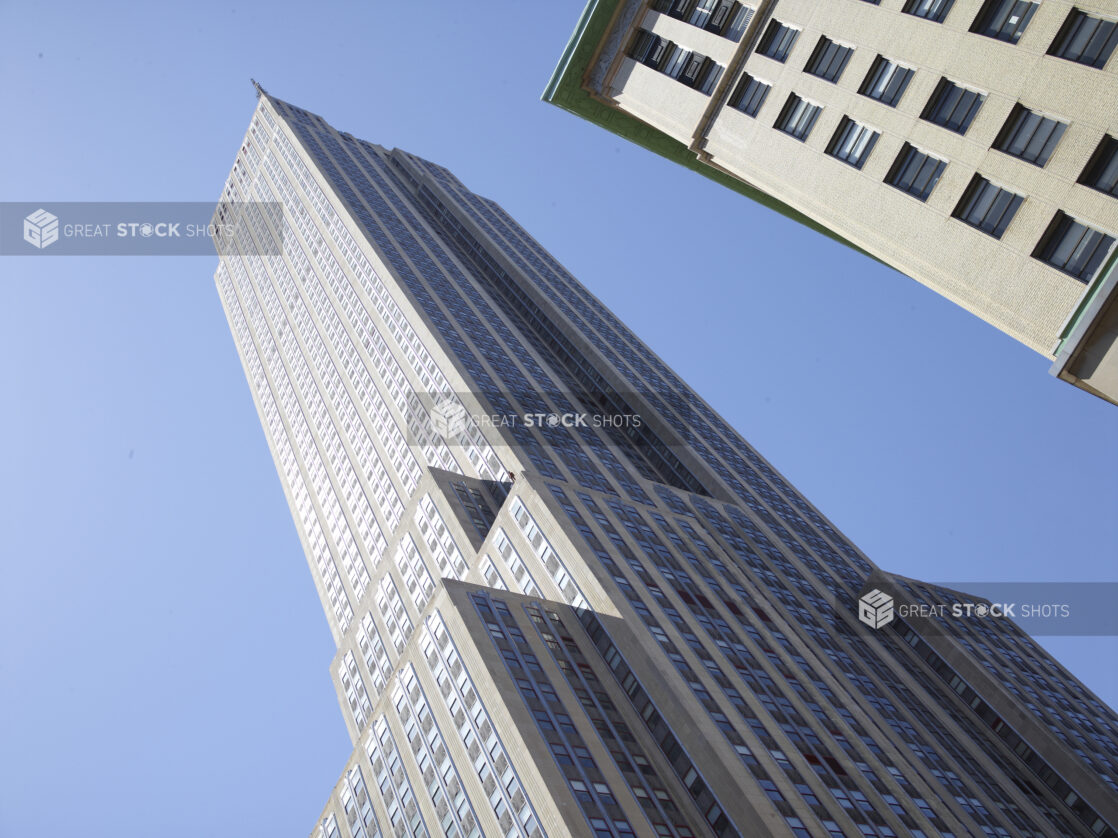 Street Level View up to the Empire State Building in Manhattan, New York City – Variation2