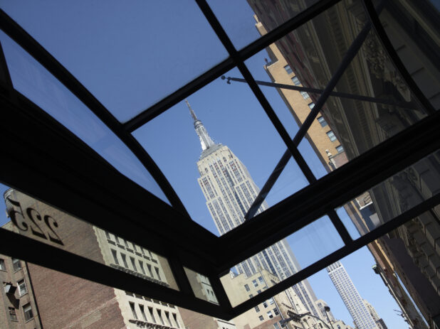 Street Level View up to the Empire State Building in Manhattan, New York City - Variation