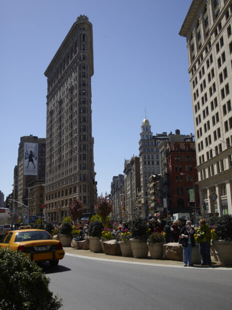 View Along Madison Square to the Flatiron Building in Manhattan, New York City